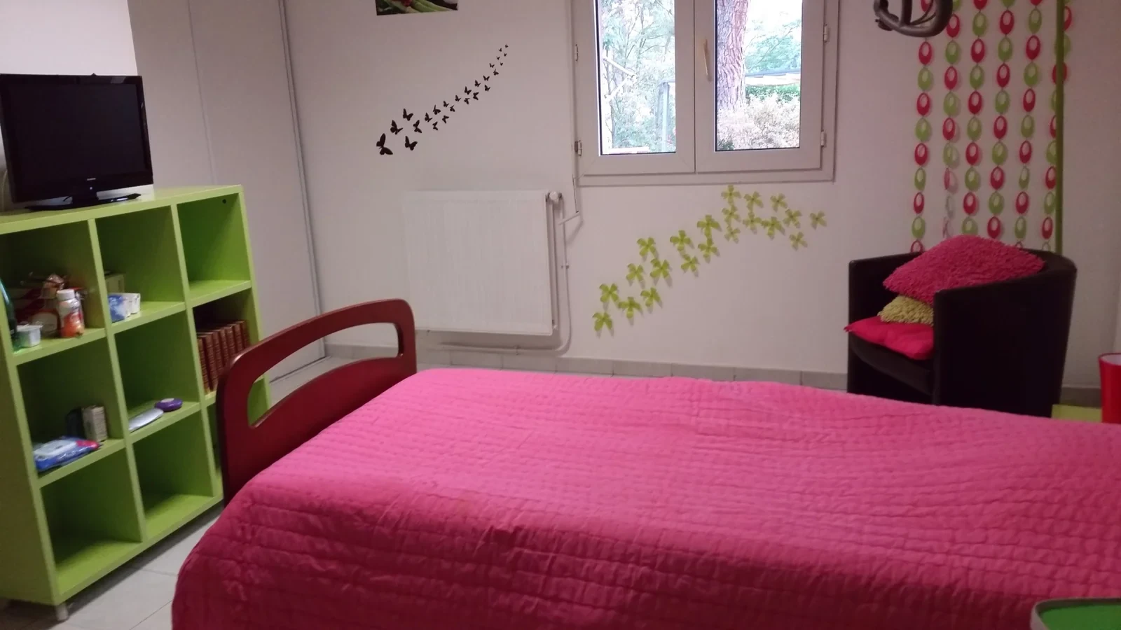 Photographie réelle d’une chambre de la résidence